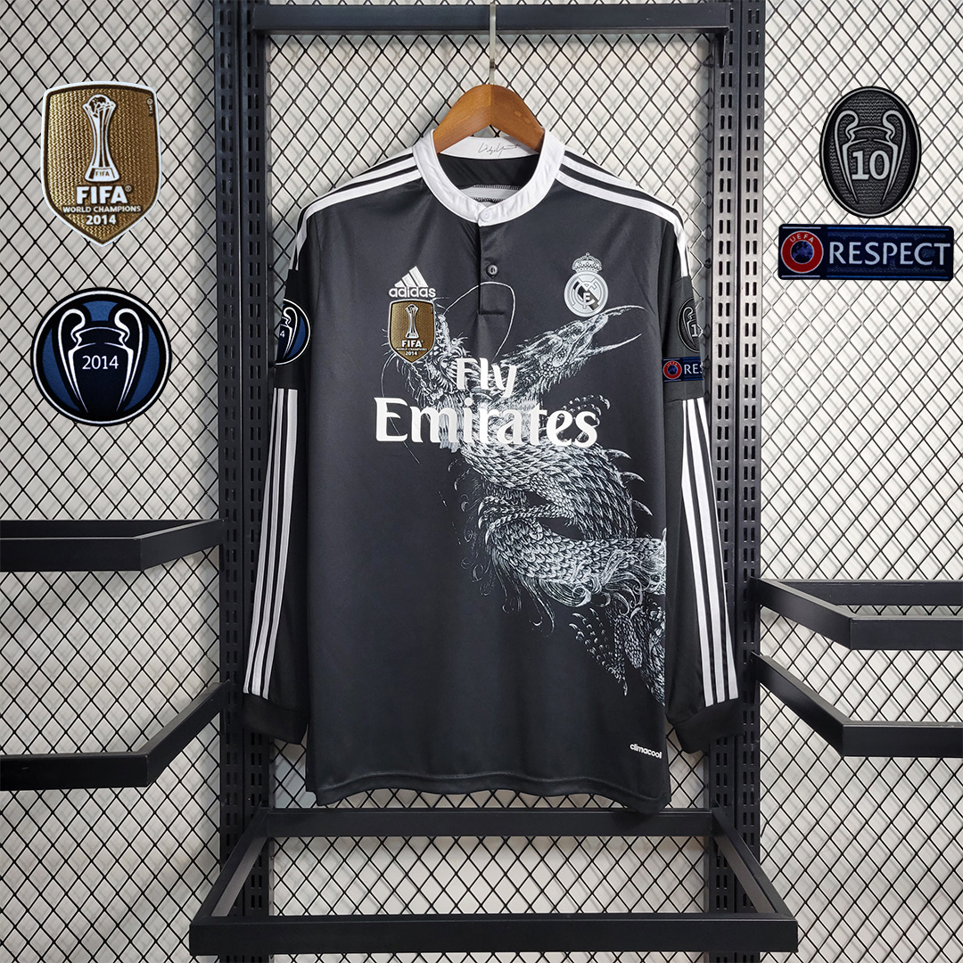 SIUjerseys-Retro Real Madrid 14-15 Third Away Long Sleeve Jersey