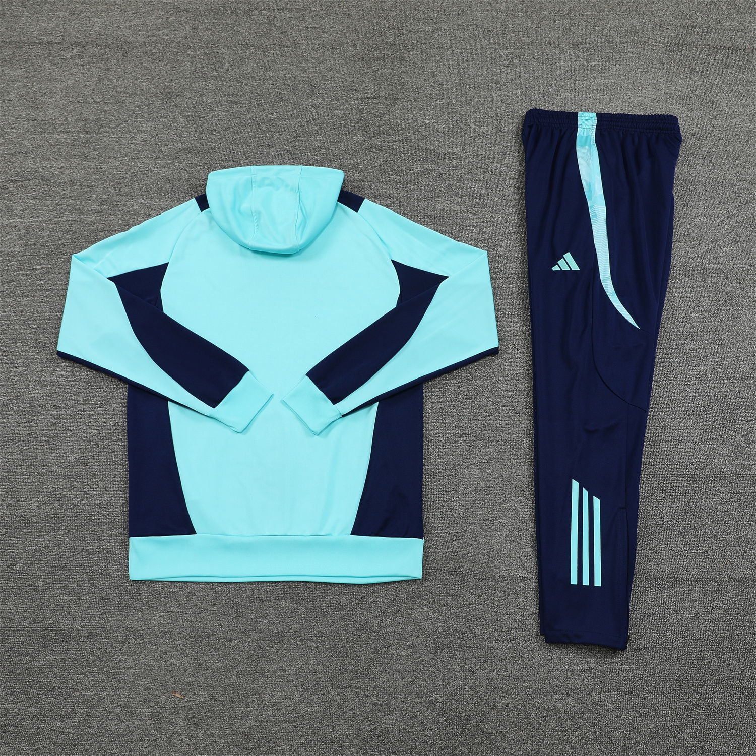 SIUjerseys-Arsenal 24-25 Training Hoodie Set - Cyan Hoodie and Deep Blue Pants
