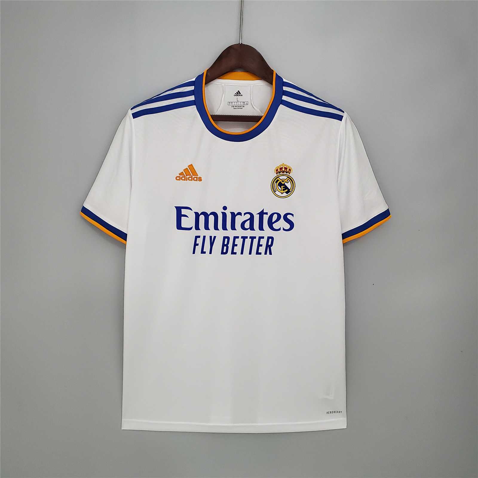 JerseysGala.com | Real Madrid Retro 21-22 Home Jersey -Customize Name, Number and Patch | Worldwide Shipping