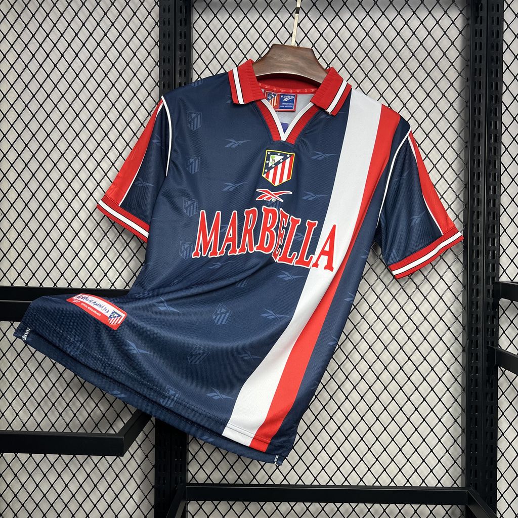 JerseysGala.com | Retro Atletico Madrid 1998-99 Away Jersey -Customize Name, Number and Patch | Worldwide Shipping