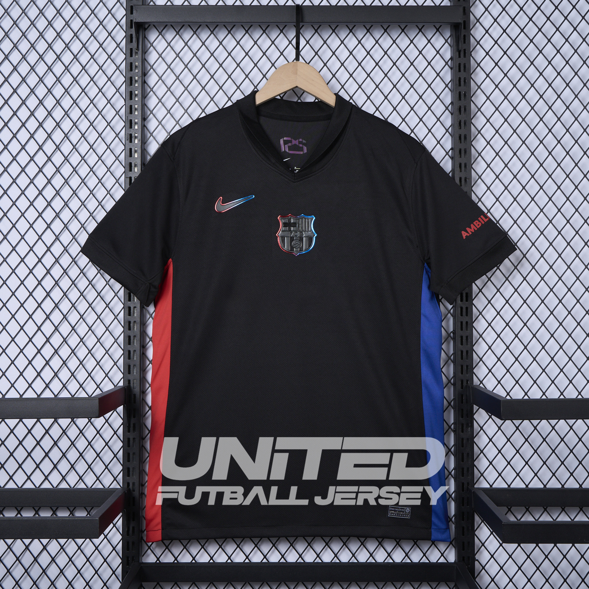 unitedfutballjersey-Barcelona 24-25 Away Unsponsored Jersey - Fans Version