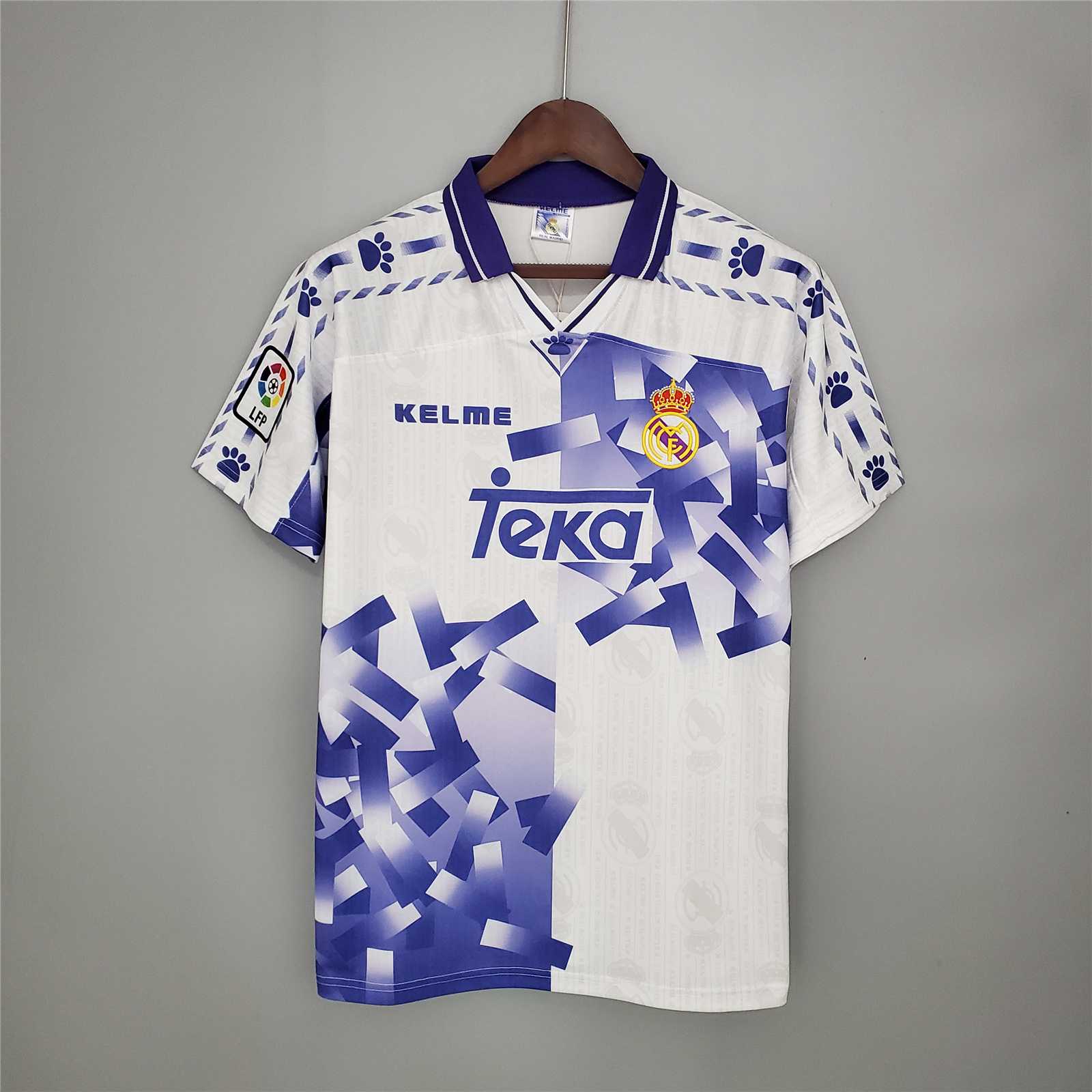ManixJersey.com | Real Madrid Retro 96-97 Third Away Jersey -Customize Name, Number and Patch | Worldwide Shipping