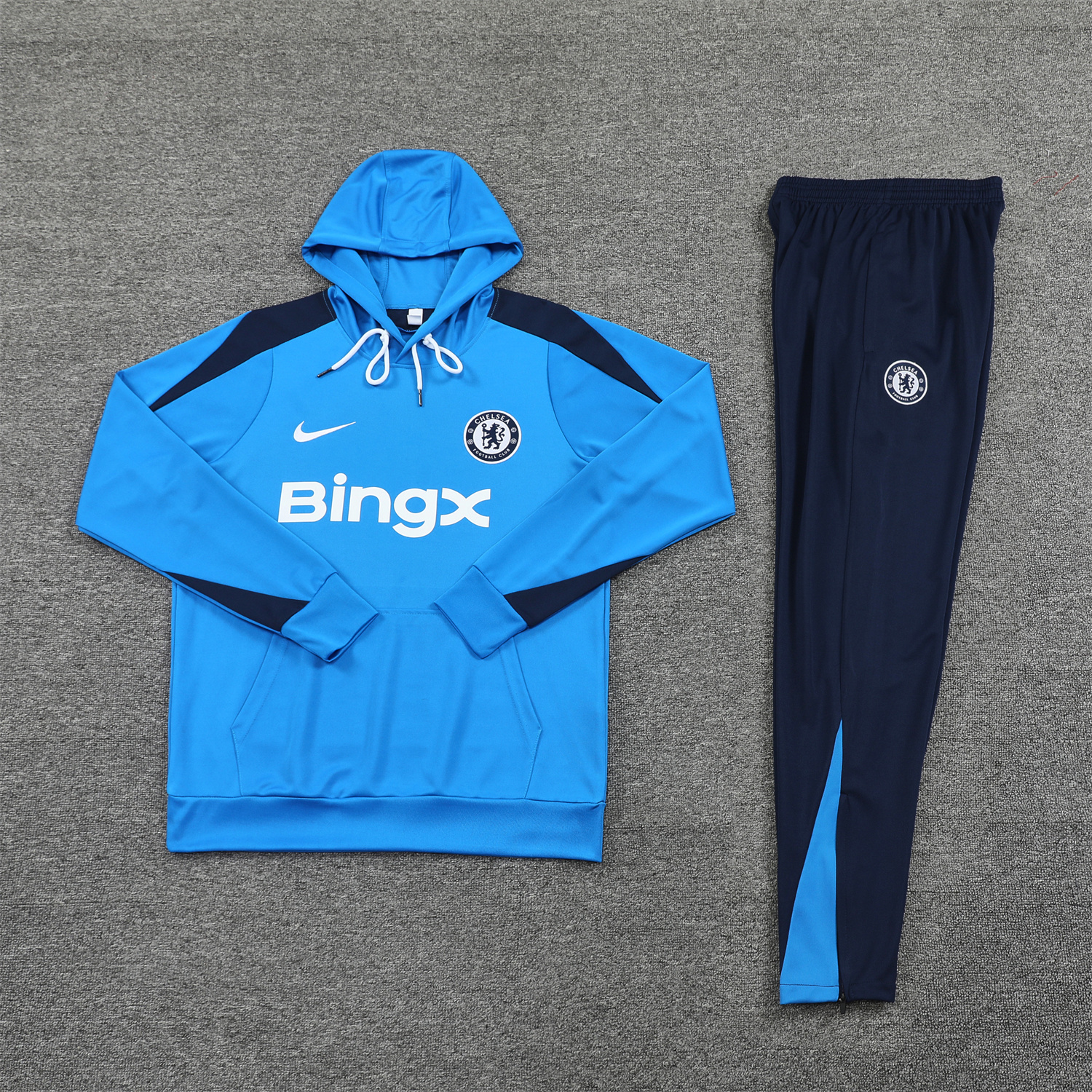 unitedfutballjersey-C.H.E.L.S.E.A 24-25 Training Hoodie Set - Blue Hoodie and Deep Blue Pants