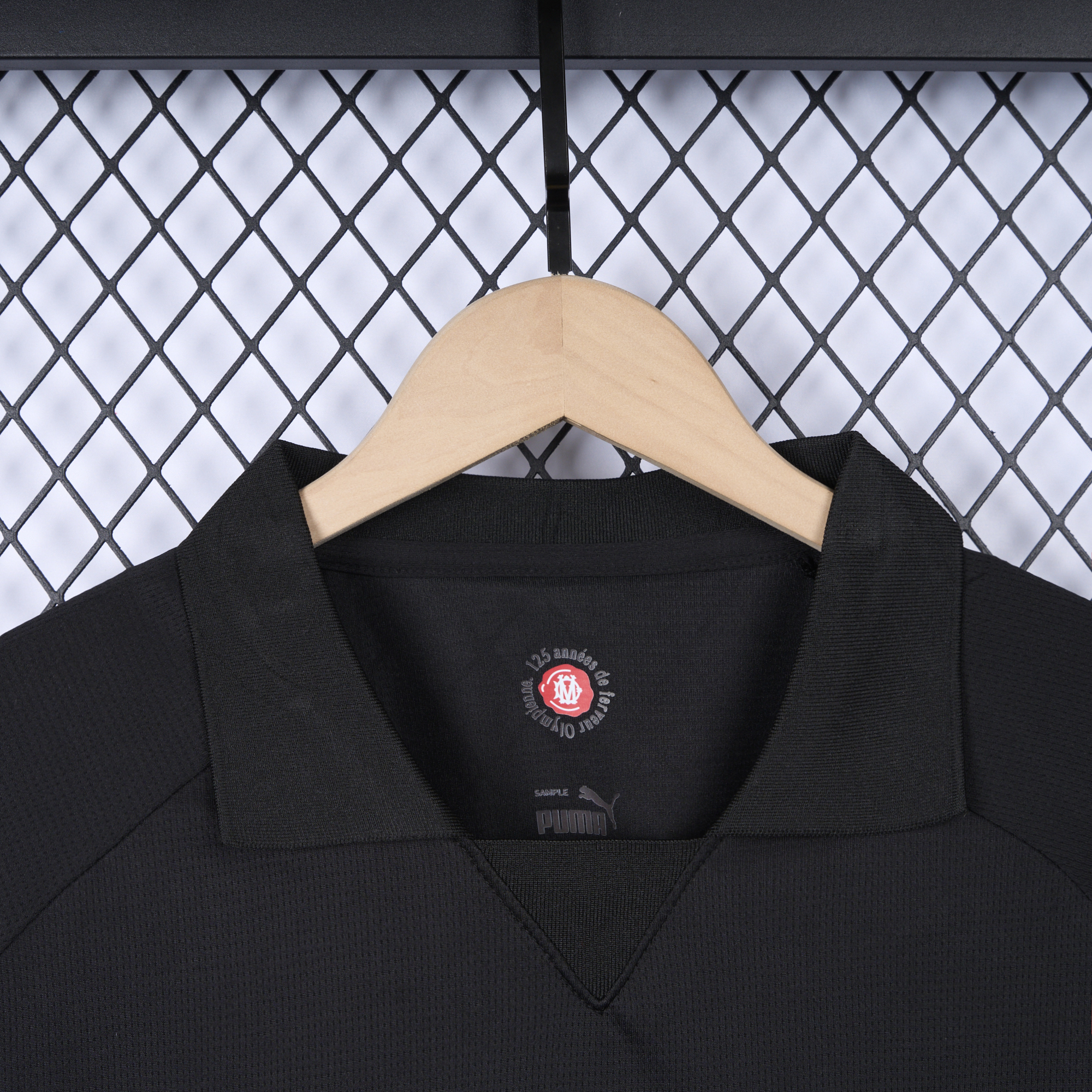 SIUjerseys-Marseille 24-25 125th Anniversary Black Jersey - Fans Version