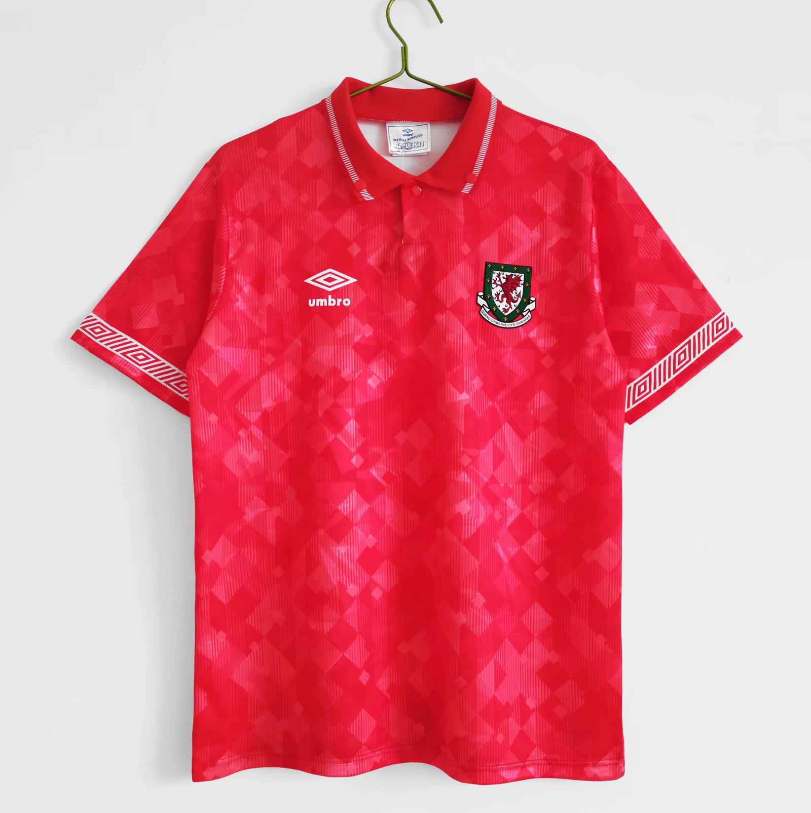 SIUjerseys-Retro Wales 1990 Home Stadium Jersey