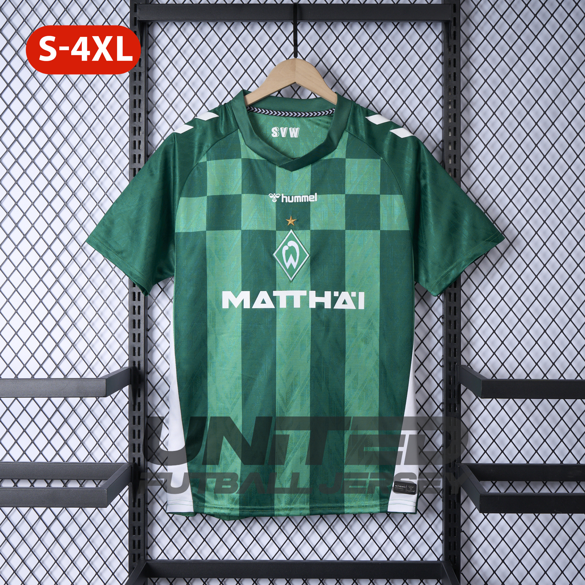 Unitedfootballkit.com | Werder Bremen 24-25 Home Stadium Jersey - Fans Version -Customize Name, Number and Patch | Worldwide Shipping