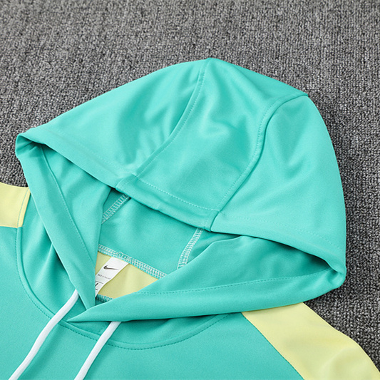 SIUjerseys-Club América 2025 Training Hoodie Set - Green Hoodie and Deep Blue Pants