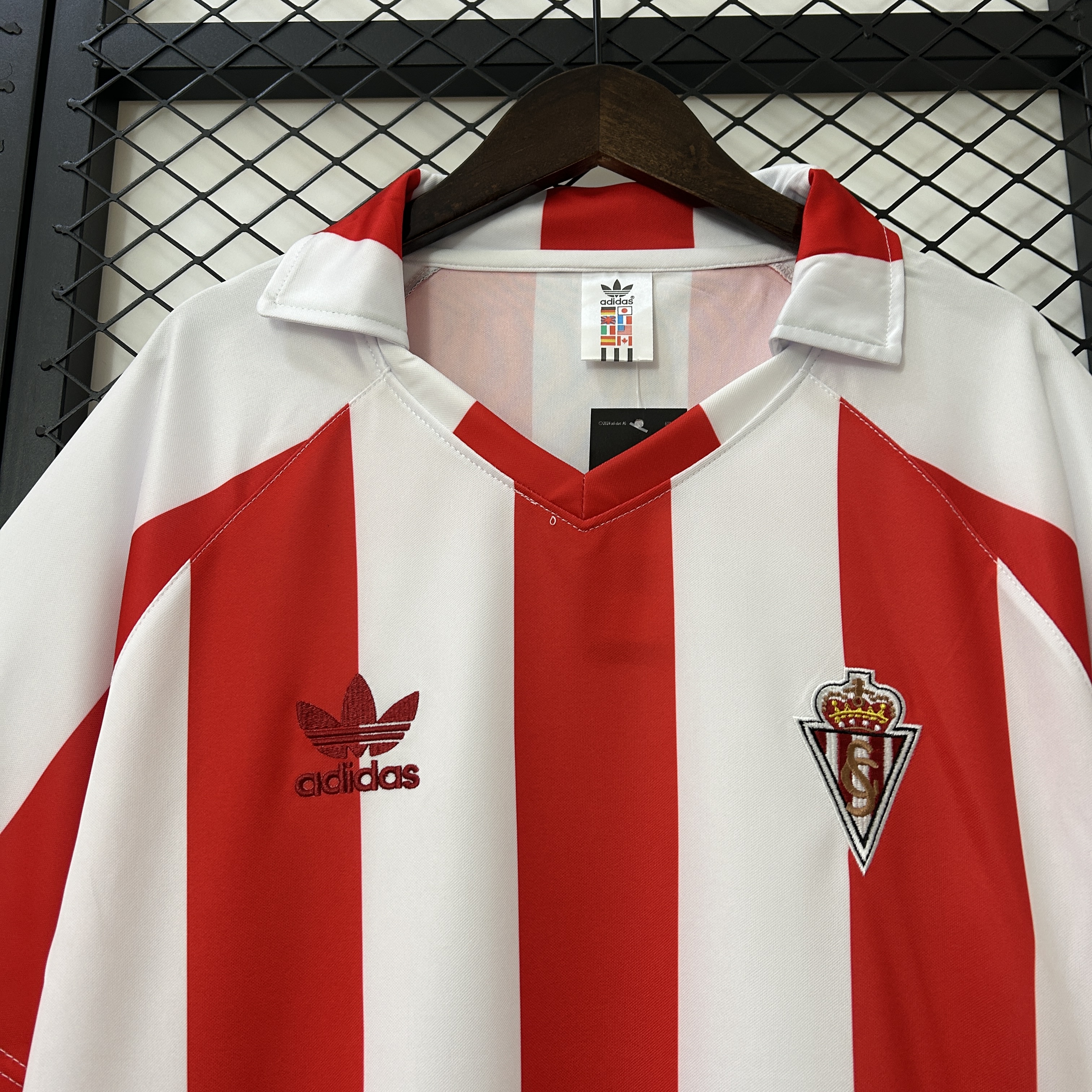 SIUjerseys-Retro Sporting Gijon 1986-87 Home Jersey