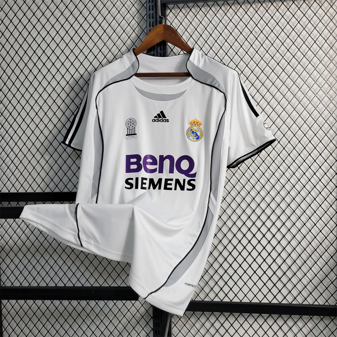 SIUjerseys-Retro Real Madrid 06-07 Home Stadium Jersey