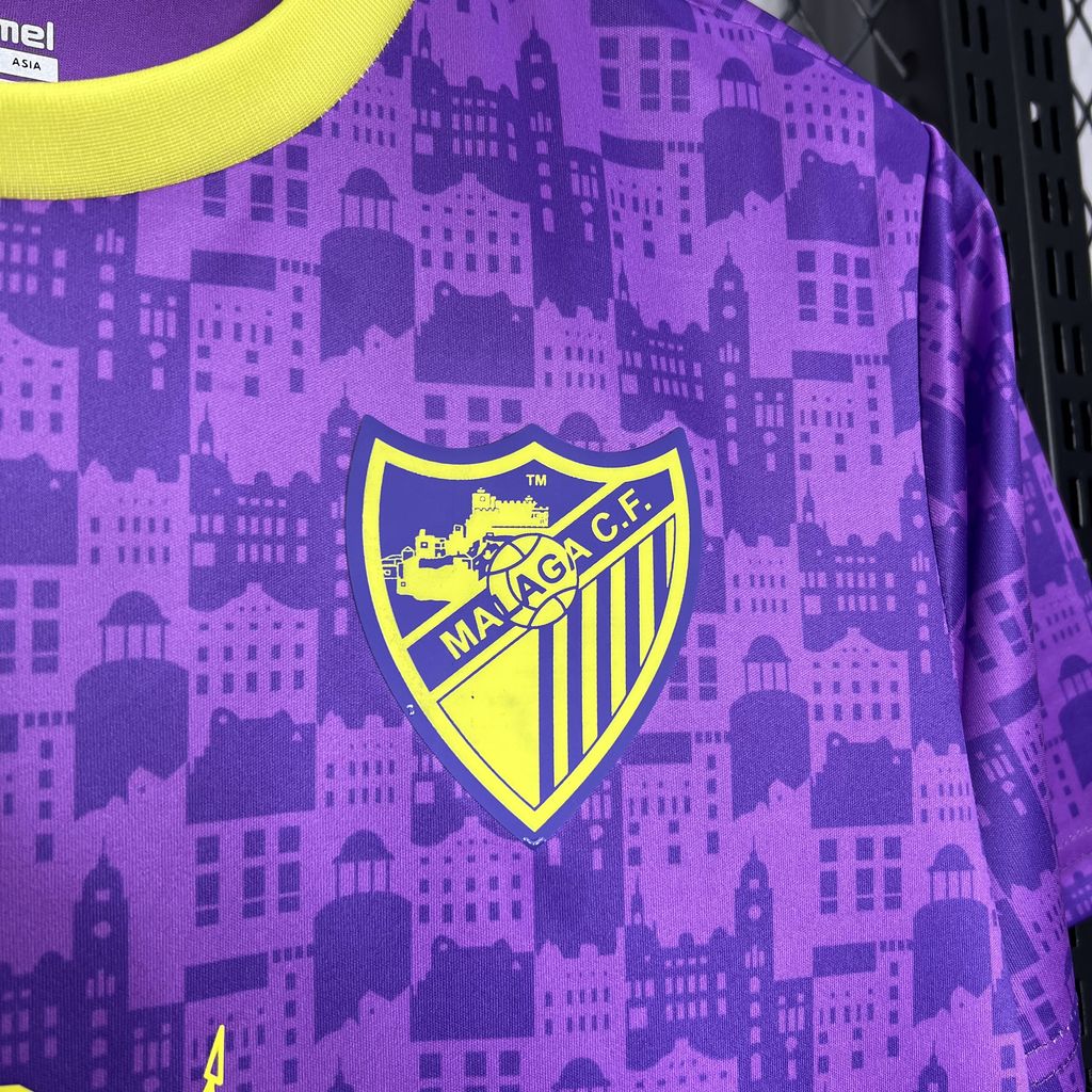 SIUjerseys-Malaga 24-25 Purple Pre-Match Jersey - Fans Version
