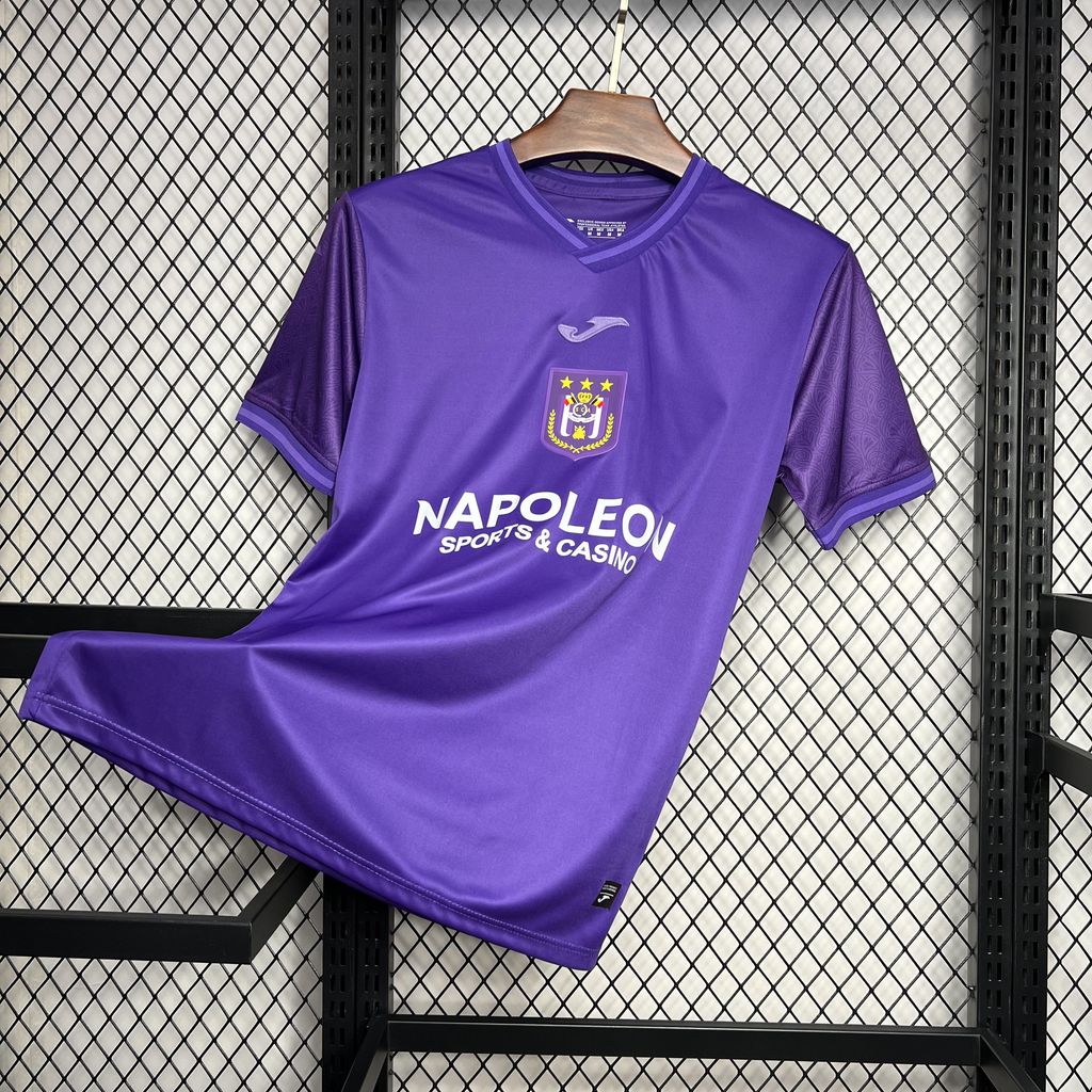 unitedfutballjersey-R.S.C. Anderlecht 24-25 Home Stadium Jersey - Fans Version