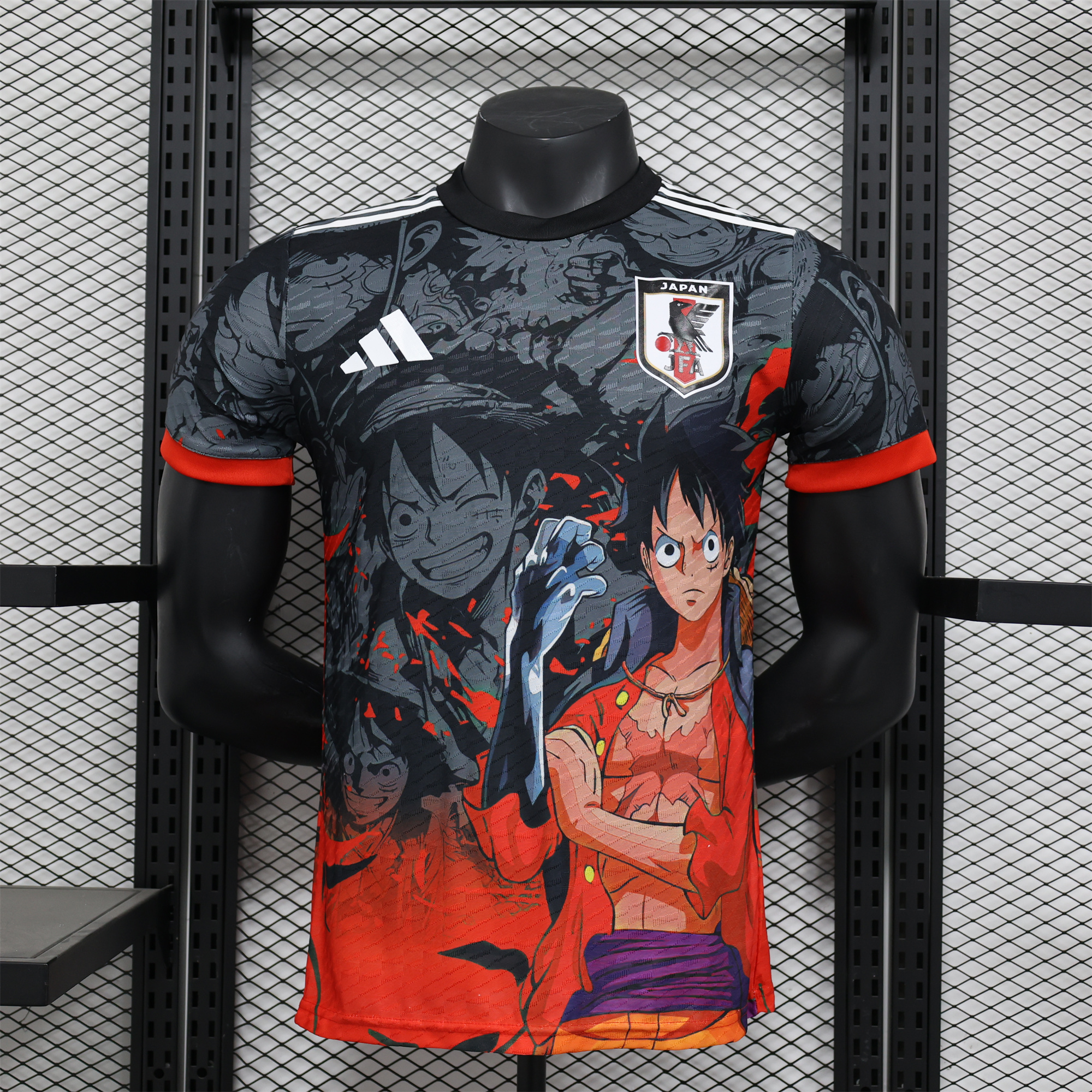 unitedfutballjersey-Japan 2024 ONE PIECE Luffy Special Edition Black Jersey - Player Version