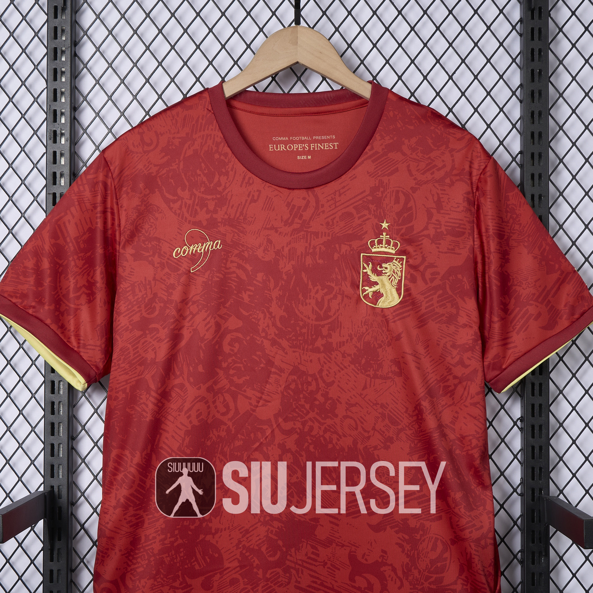 SIUjerseys-Spain 2024-25 COMMA Red Special Edition Jersey - Fans Version