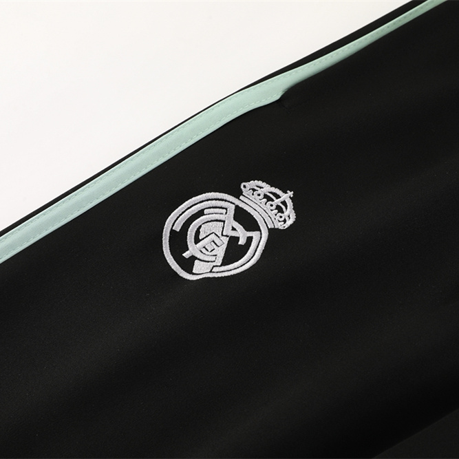 SIUjerseys-Real Madrid 24-25 Originals LFSTLR Jacket Training Tracksuit - Black and Light Green