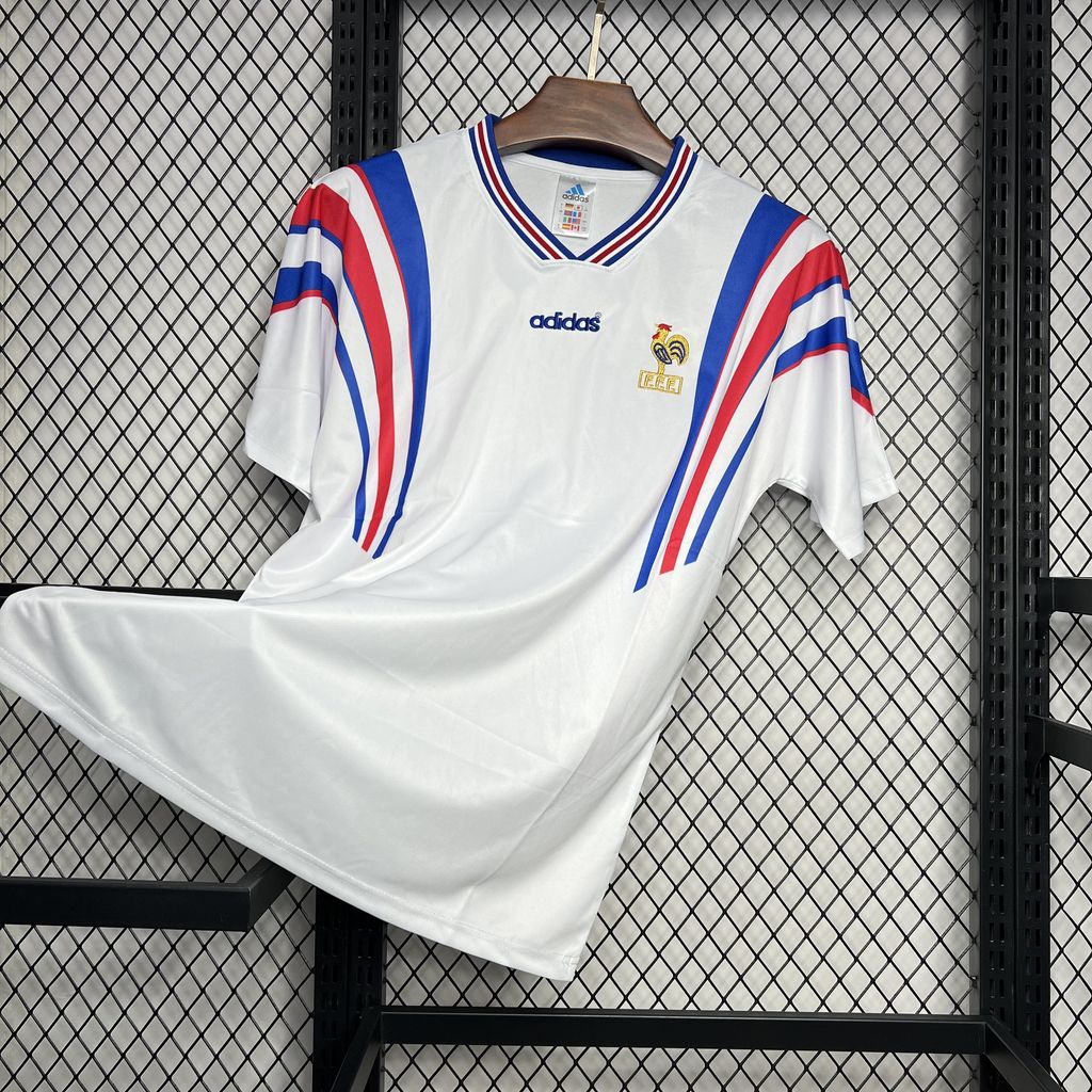 SIUjerseys-Retro France 1996 Away Jersey
