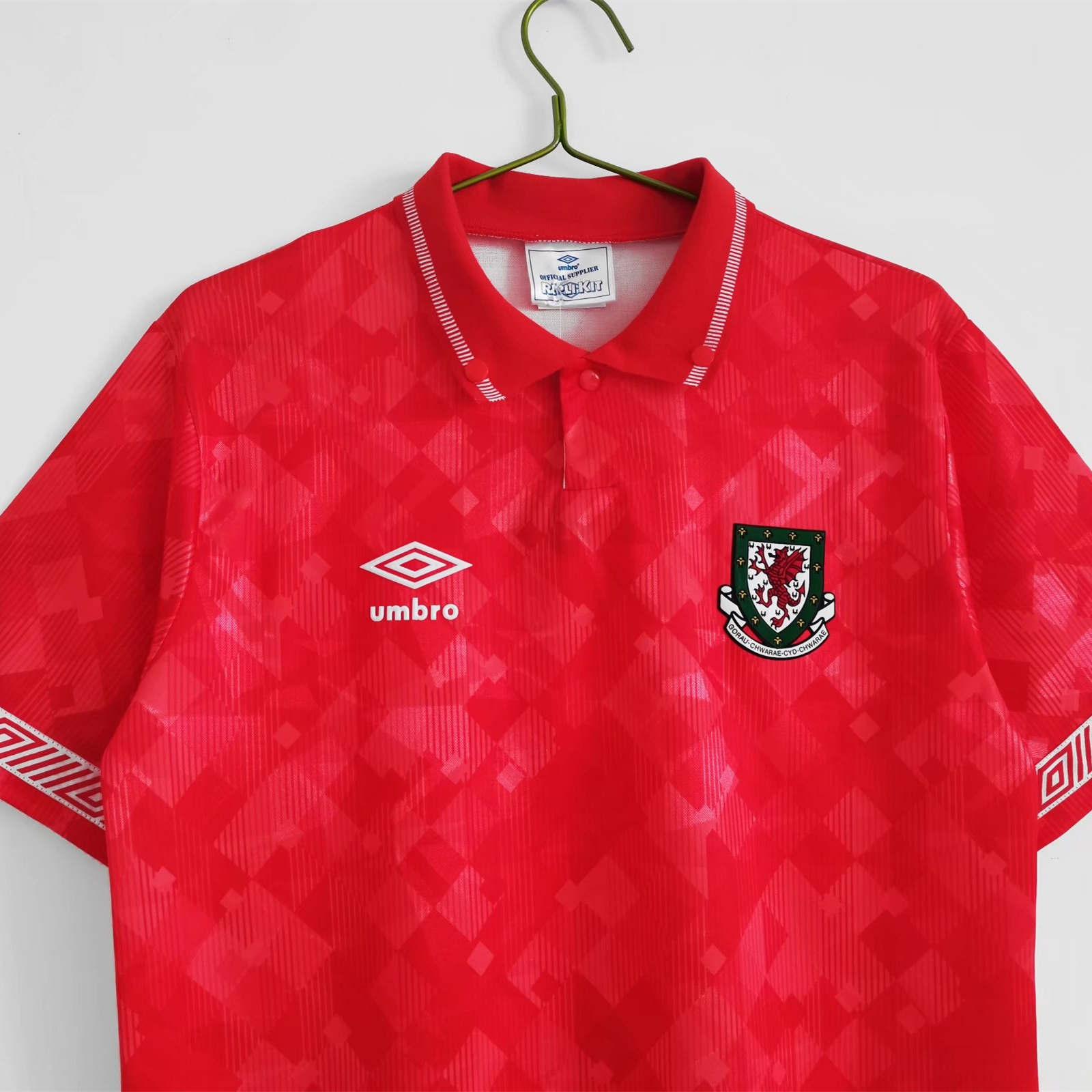 SIUjerseys-Retro Wales 1990 Home Stadium Jersey