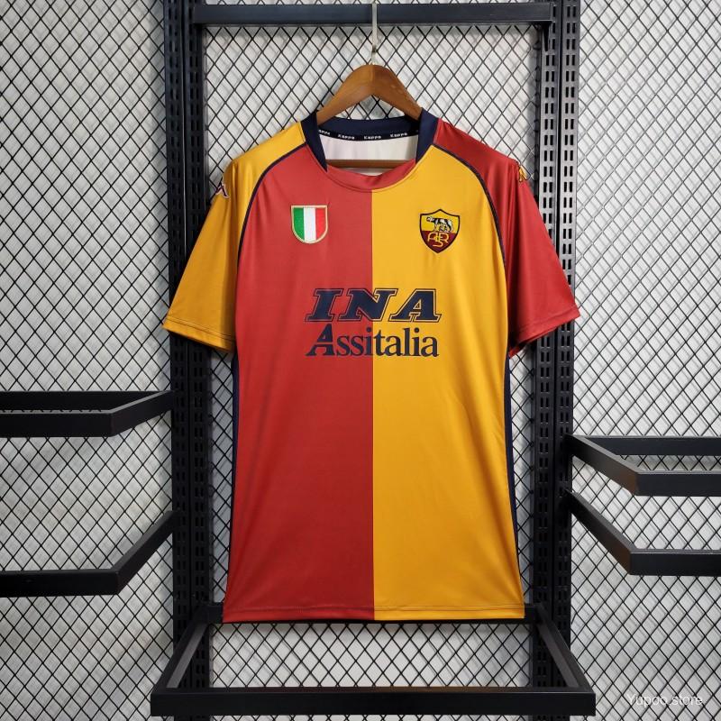 SIUjerseys-Retro Roma 2001-02 European Home Jersey