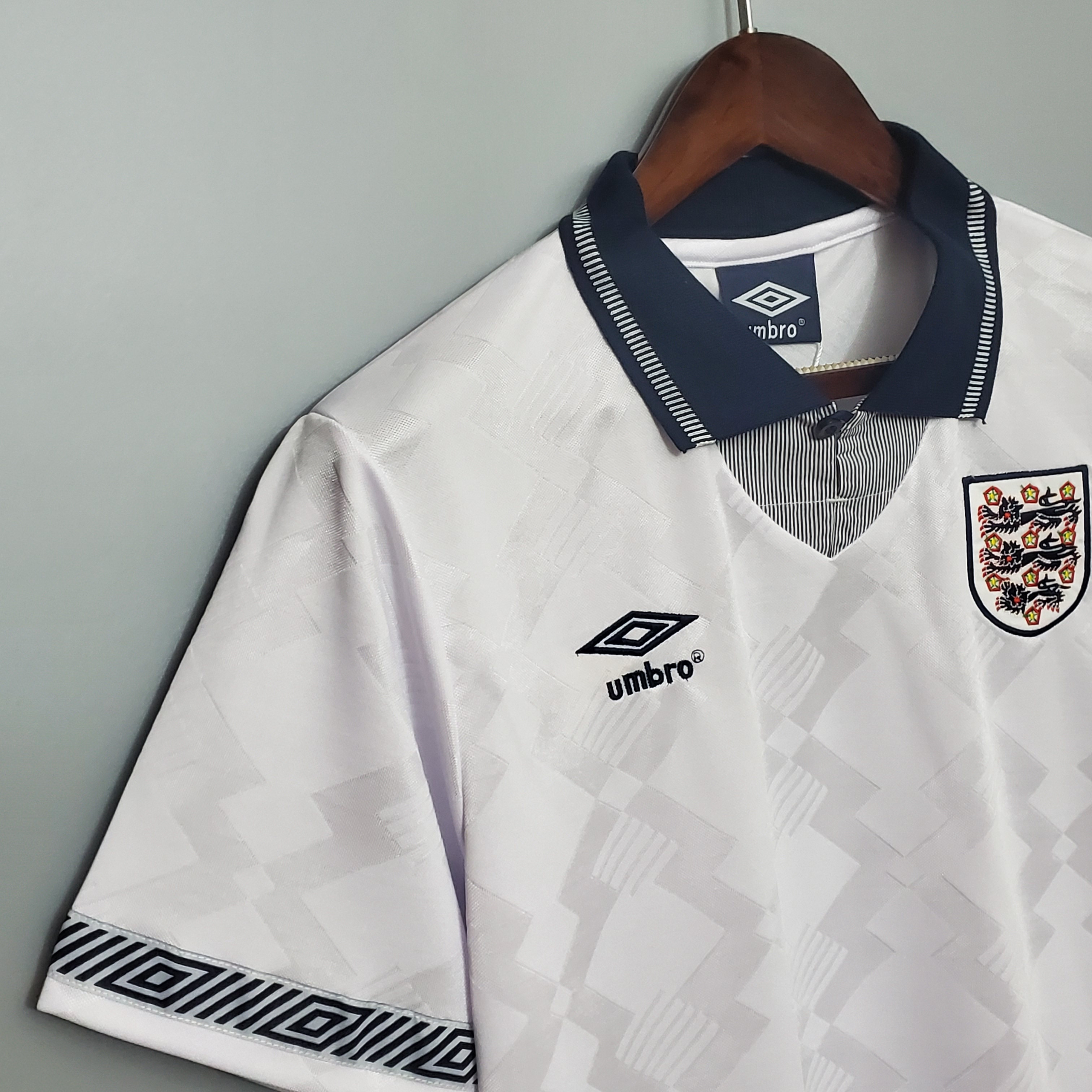 SIUjerseys-Retro England 1990 Home Stadium Jersey