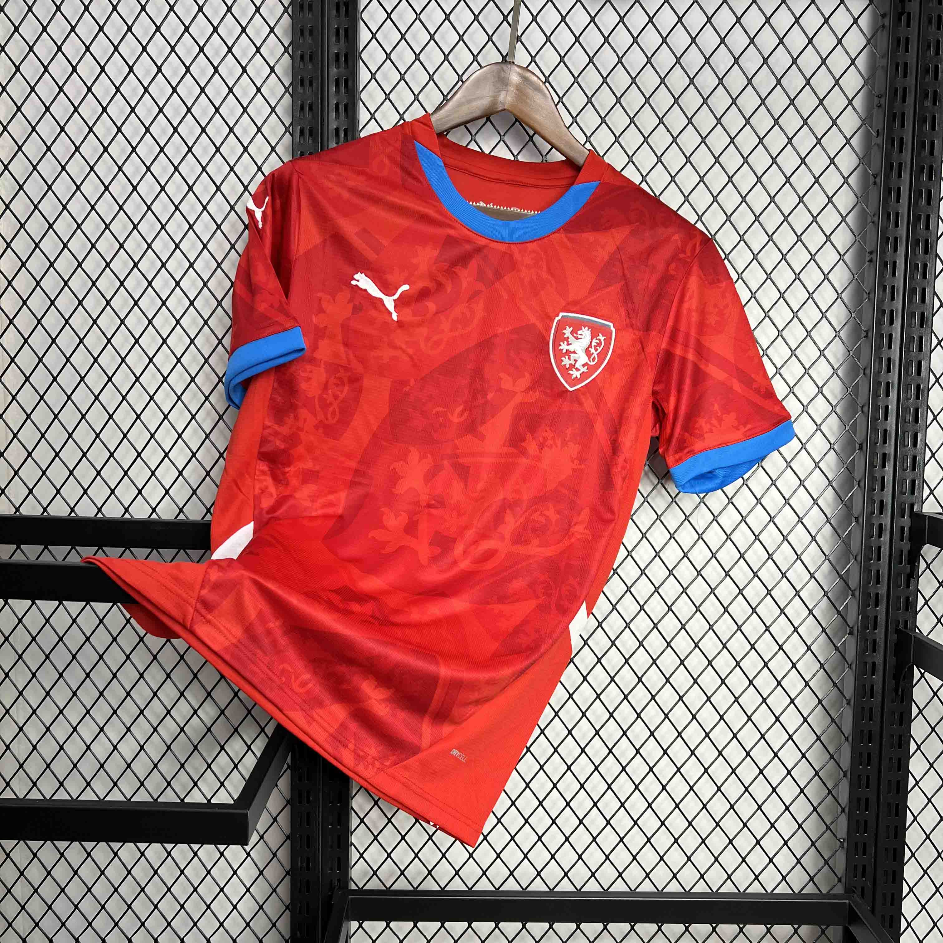 unitedfutballjersey-Czech Republic 2024 Home Stadium Jersey - Fans Version