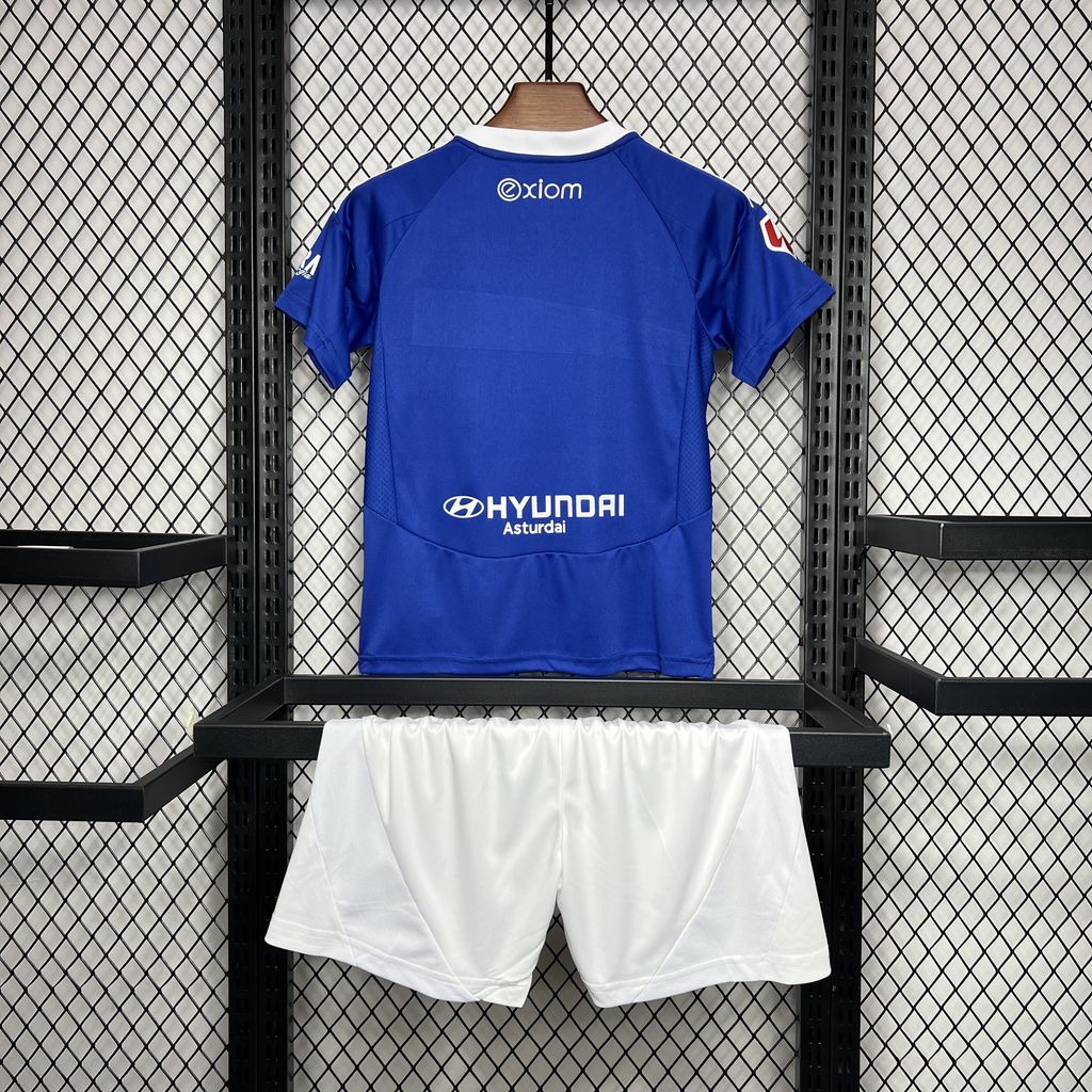 unitedfutballjersey-Real Oviedo 24-25 Home Kids Kit