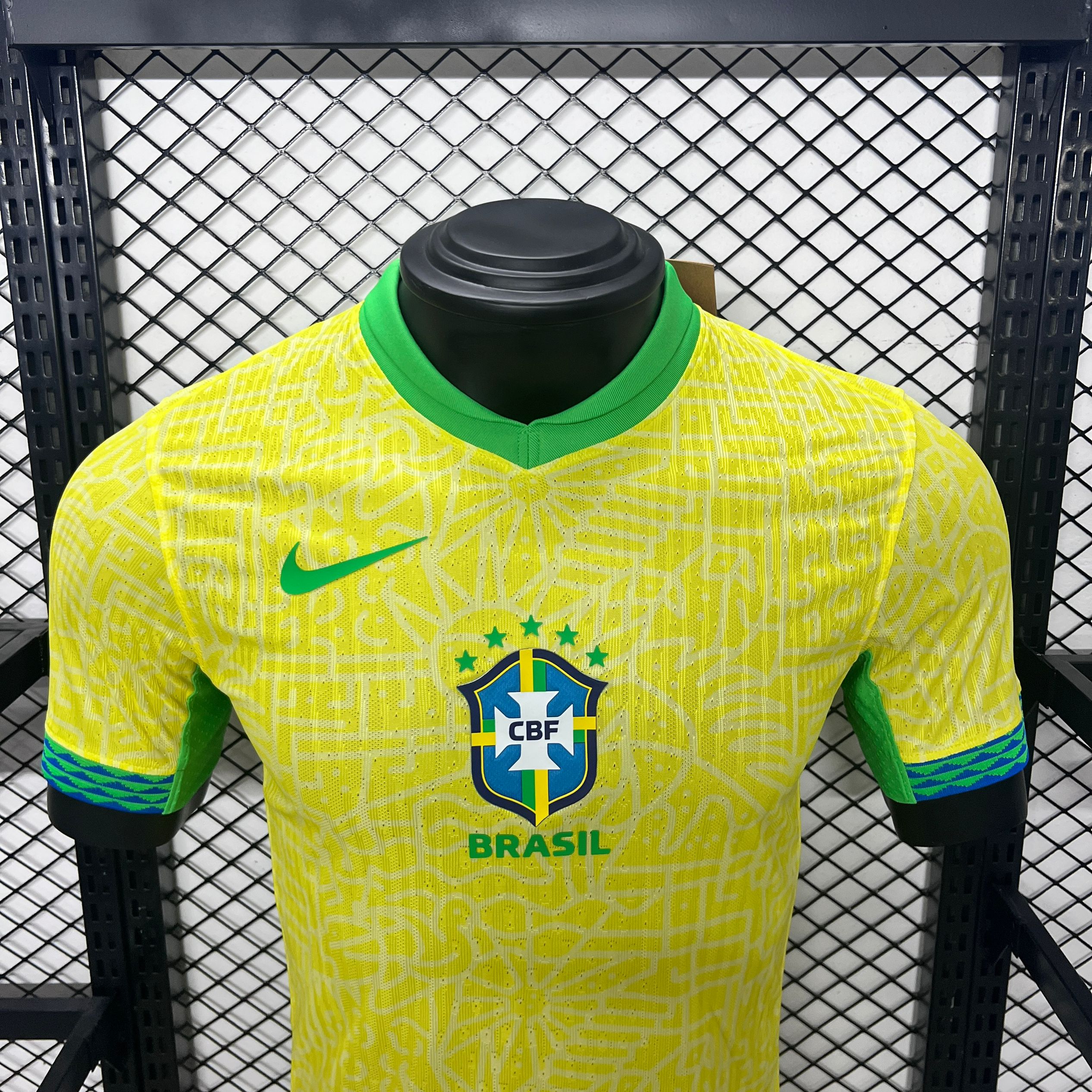 unitedfutballjersey-Brazil 2024 Home Stadium Jersey - Player Version