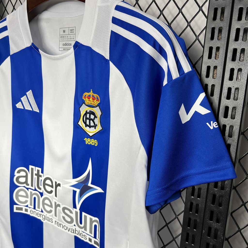 SIUjerseys-Real Club Recreativo de Huelva 24-25 Home Stadium Jersey - Fans Version