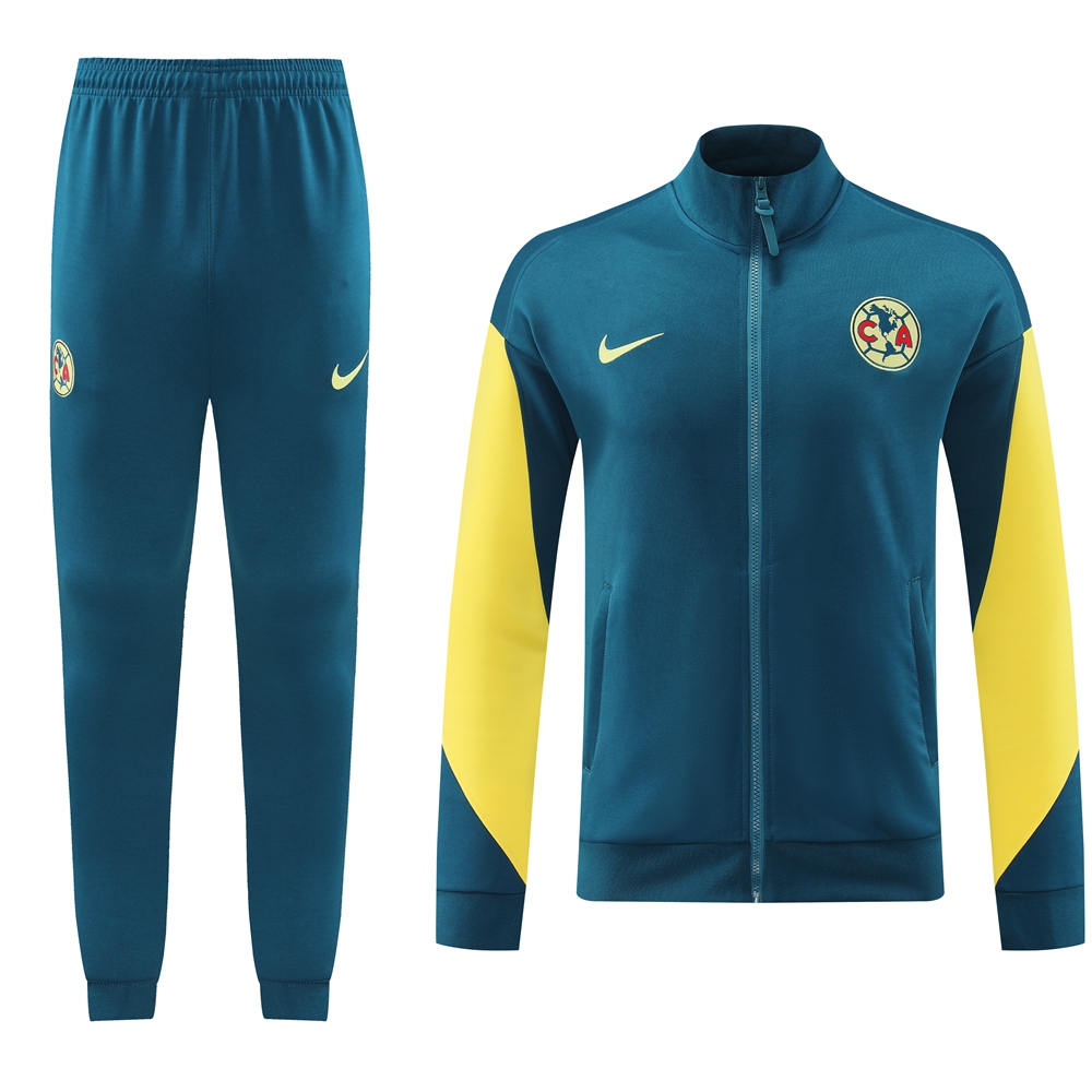 SIUjerseys-Club América 24-25 Jacket Training Tracksuit - Lake Green