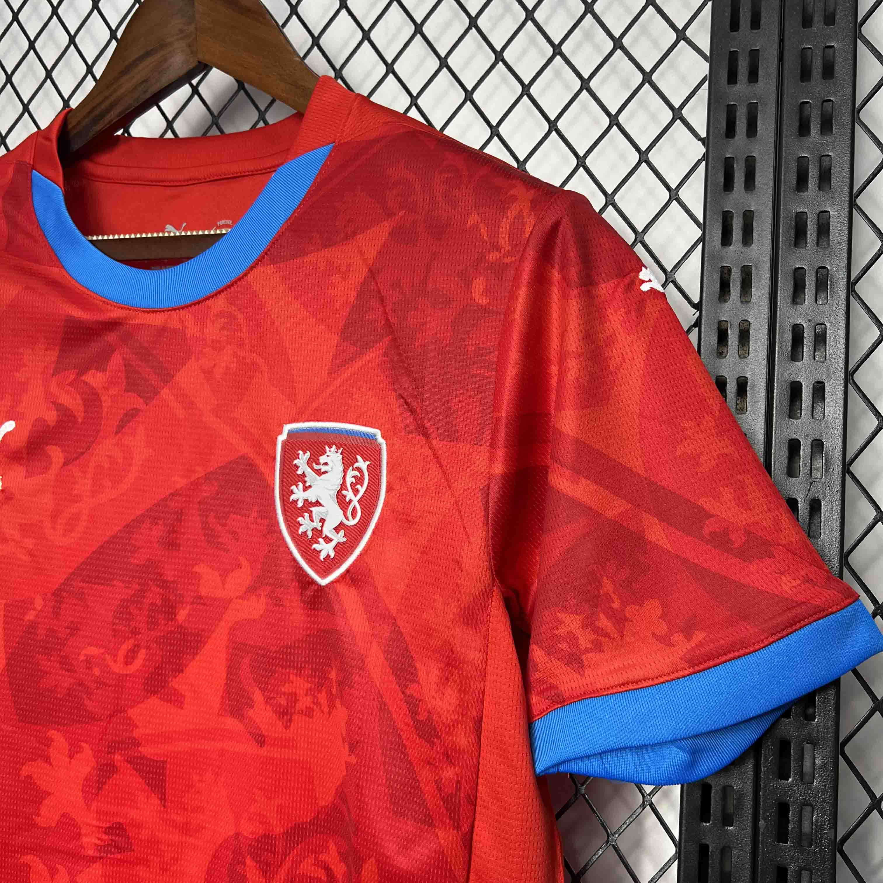 unitedfutballjersey-Czech Republic 2024 Home Stadium Jersey - Fans Version