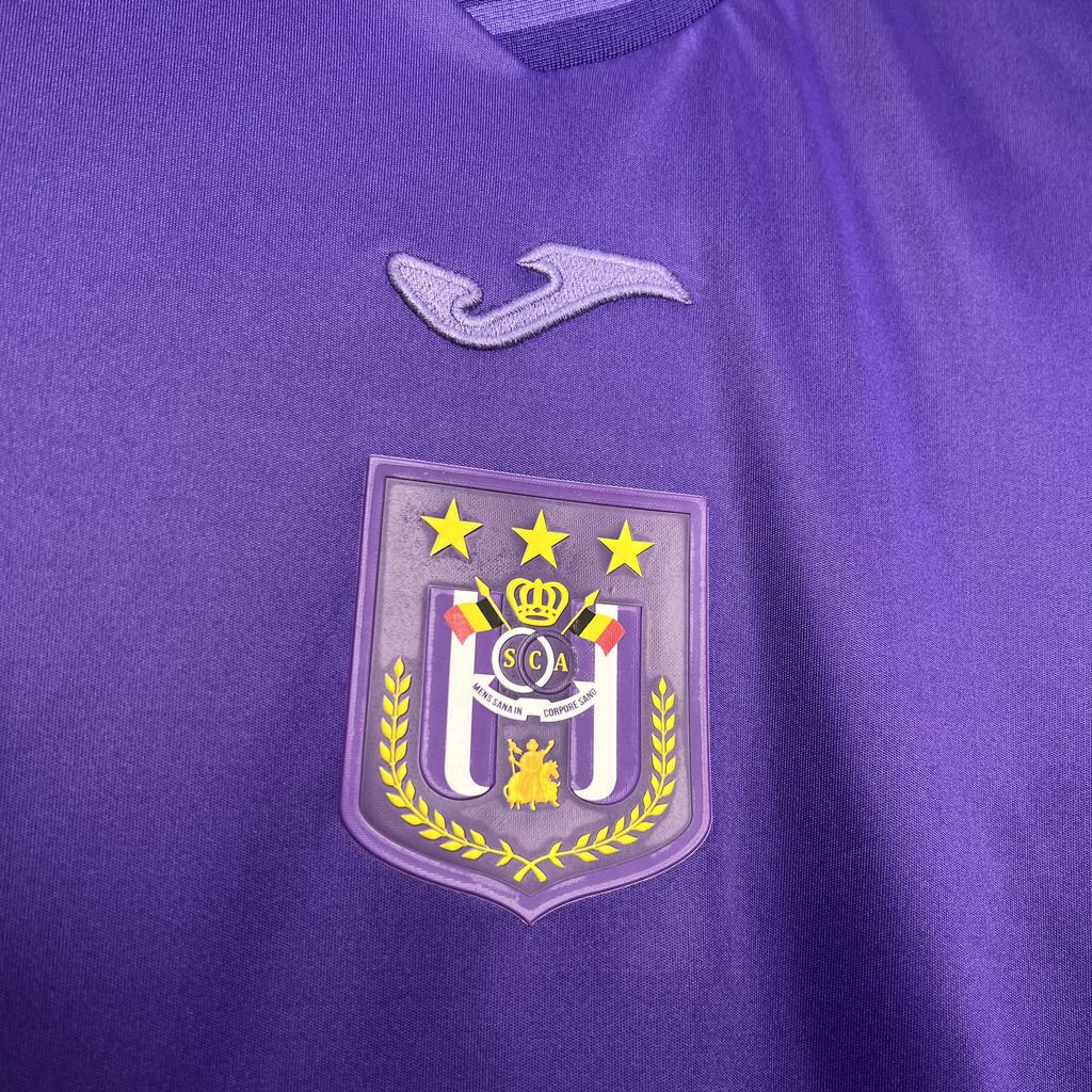 unitedfutballjersey-R.S.C. Anderlecht 24-25 Home Stadium Jersey - Fans Version