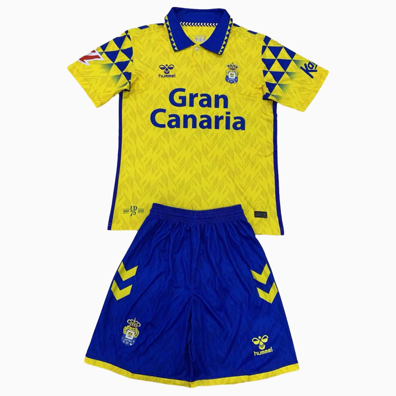 unitedfutballjersey-Las Palmas 24-25 Home Men's Adult Jersey Set - Fans Version