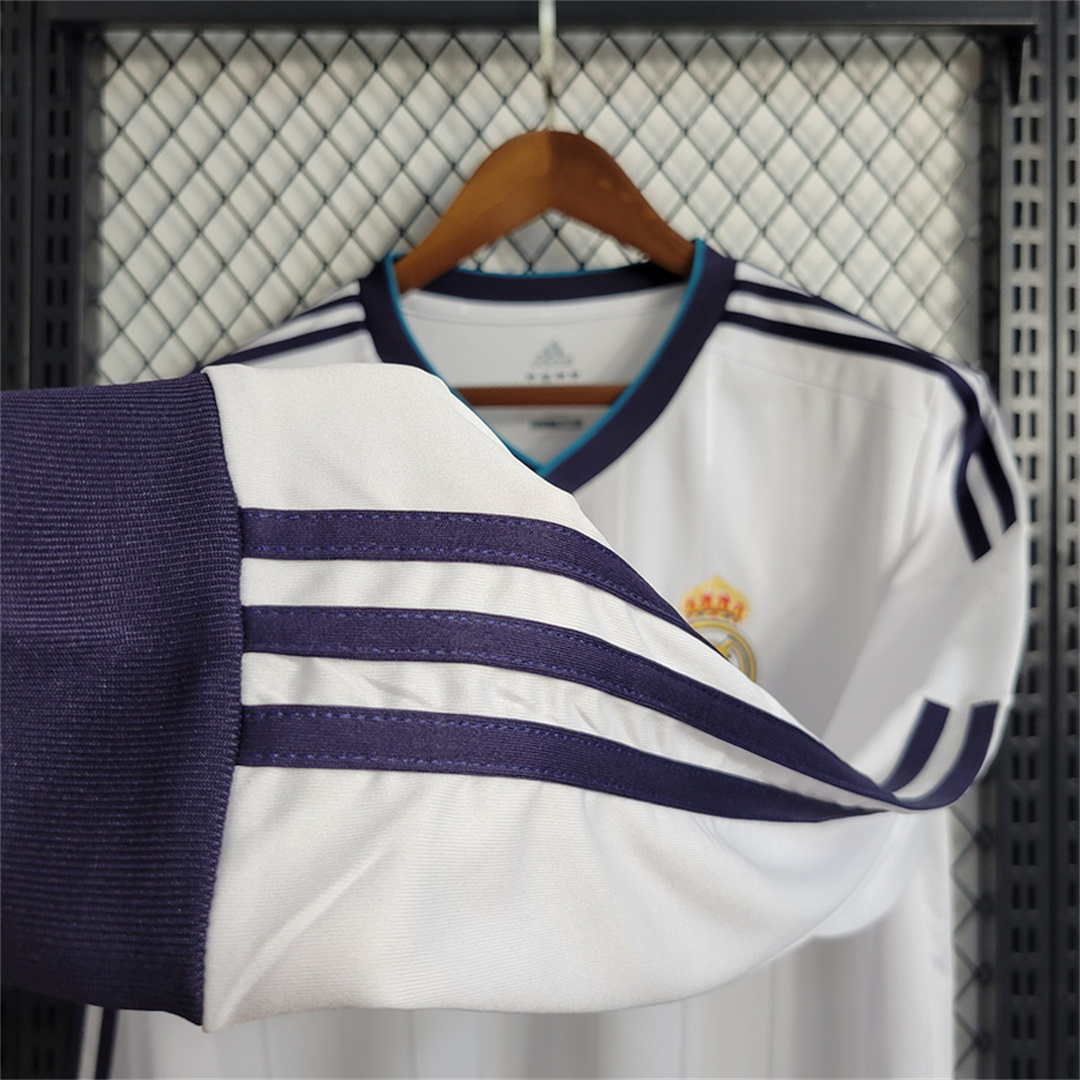 SIUjerseys-Retro Real Madrid 12-13 Home Long Sleeve Jersey