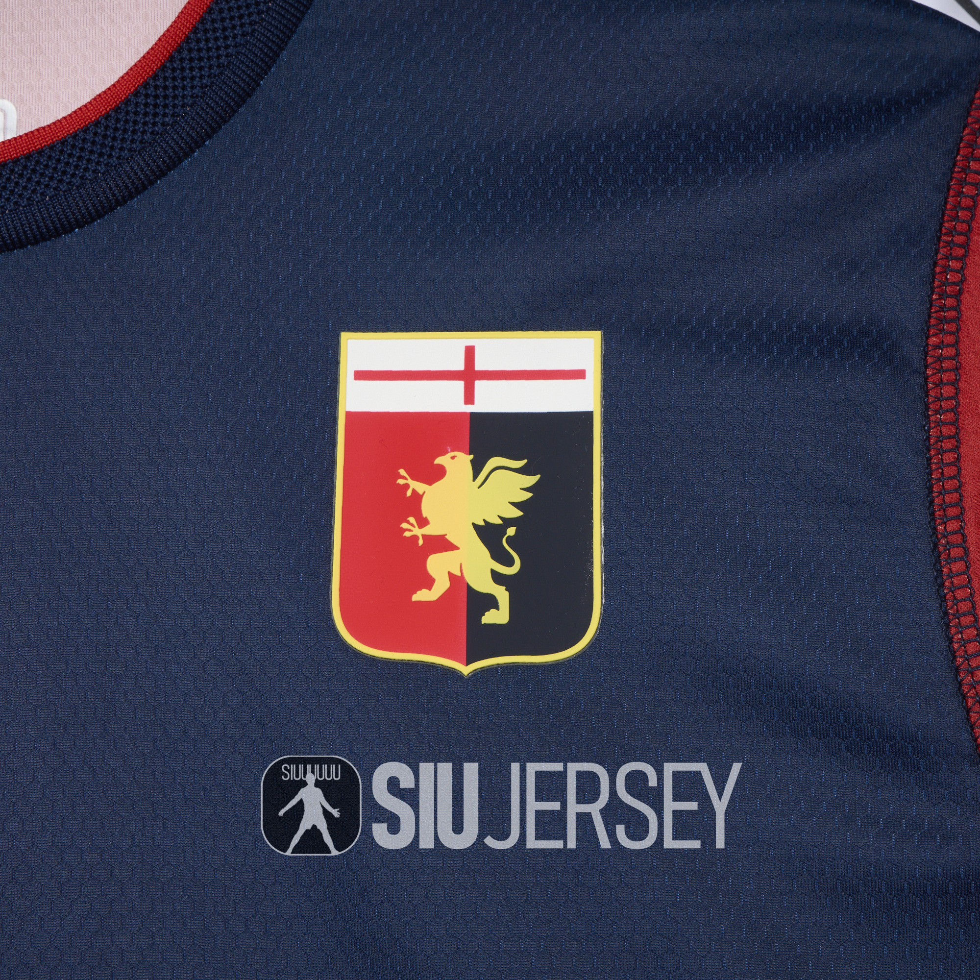 SIUjerseys-Genoa 24-25 Home Unsponsored Jersey - Fans Version
