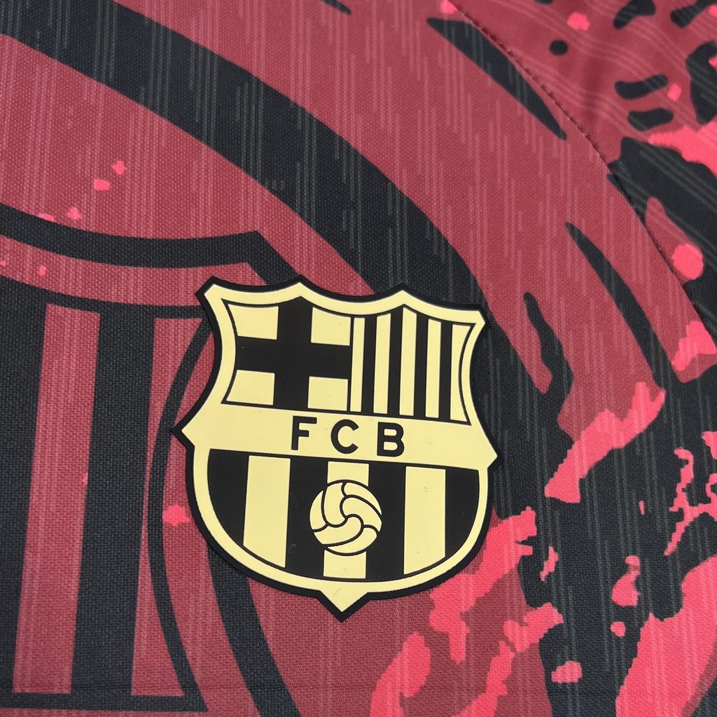 SIUjerseys-Barcelona 24-25 Red Crest Special Edition Jersey - Fans Version