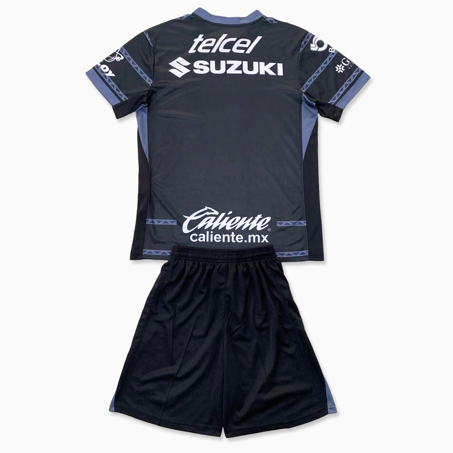 SIUjerseys-Pumas UNAM 24-25 Black Goalkeeper Kids Kit