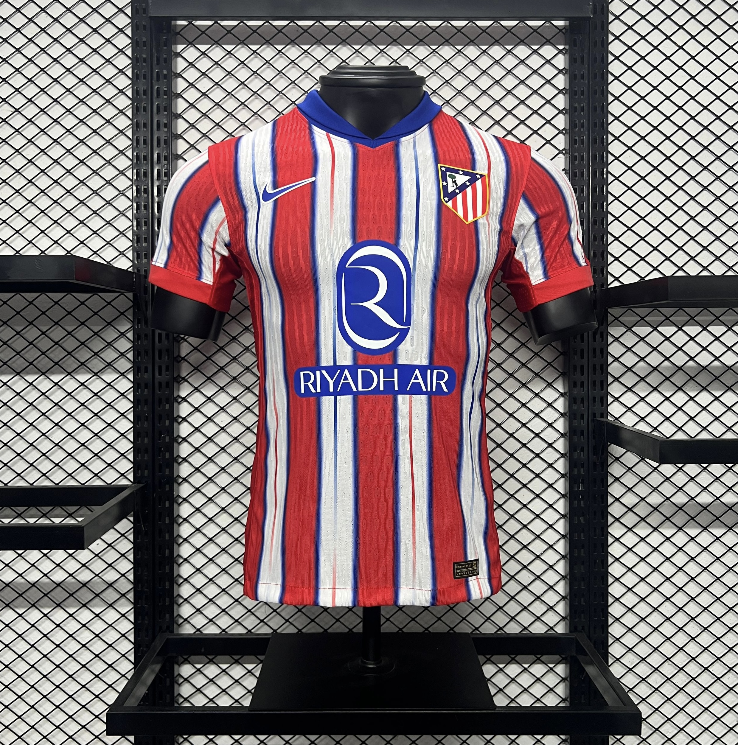 ManixJersey.com | Atletico Madrid 24-25 Home Stadium Jersey - Player Version -Customize Name, Number and Patch | Worldwide Shipping