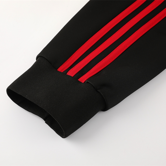 SIUjerseys-Manchester United 24-25 Jacket Training Tracksuit - Red Top and Black Pants