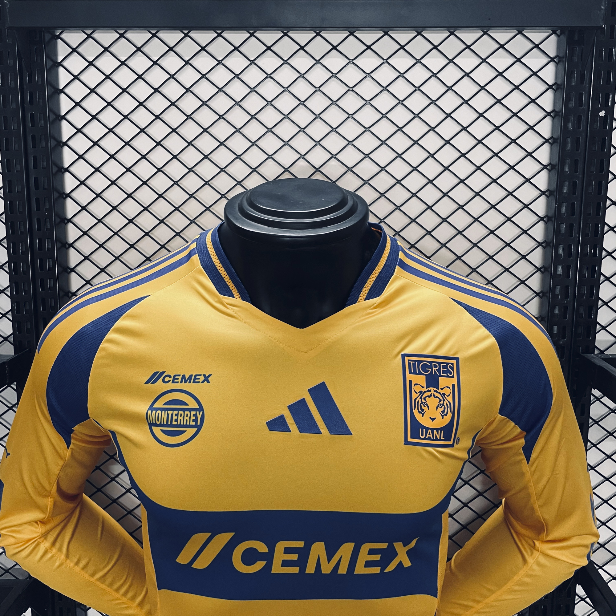 unitedfutballjersey-Tigres UANL 24-25 Home Long Sleeves Jersey - Player Version