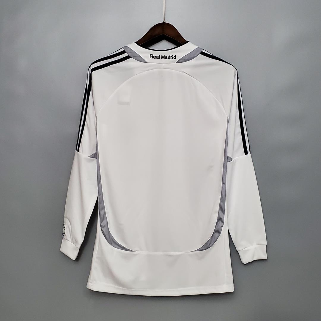 SIUjerseys-Retro Real Madrid 06-07 Home Long Sleeve Jersey