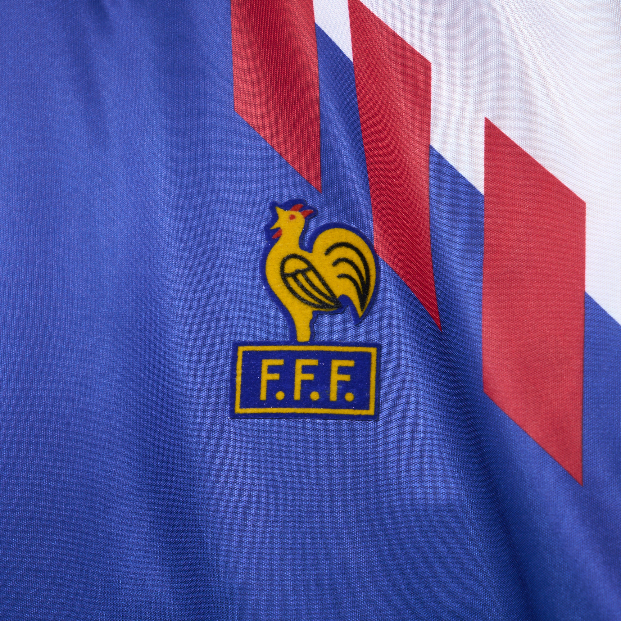 unitedfutballjersey-Retro France 1990 Home Stadium Jersey