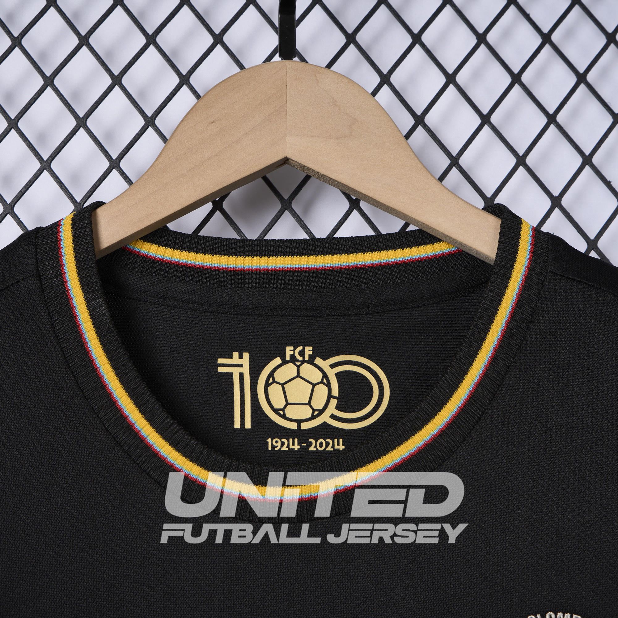 unitedfutballjersey-Colombia 2024 100th Anniversary Black Jersey - Fans Version