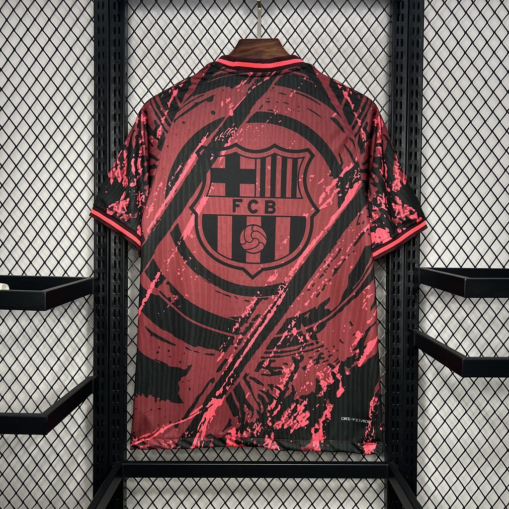 SIUjerseys-Barcelona 24-25 Red Crest Special Edition Jersey - Fans Version