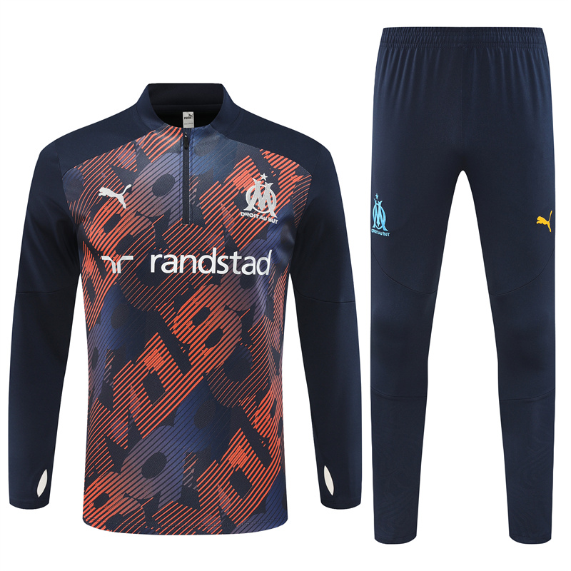 SIUjerseys-Marseille 24-25 Long Sleeve Training Set - Camo
