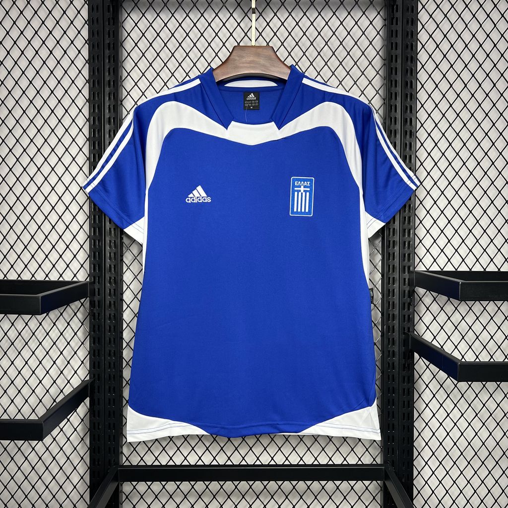 SIUjerseys-Retro Greece 2004 Home Stadium Jersey