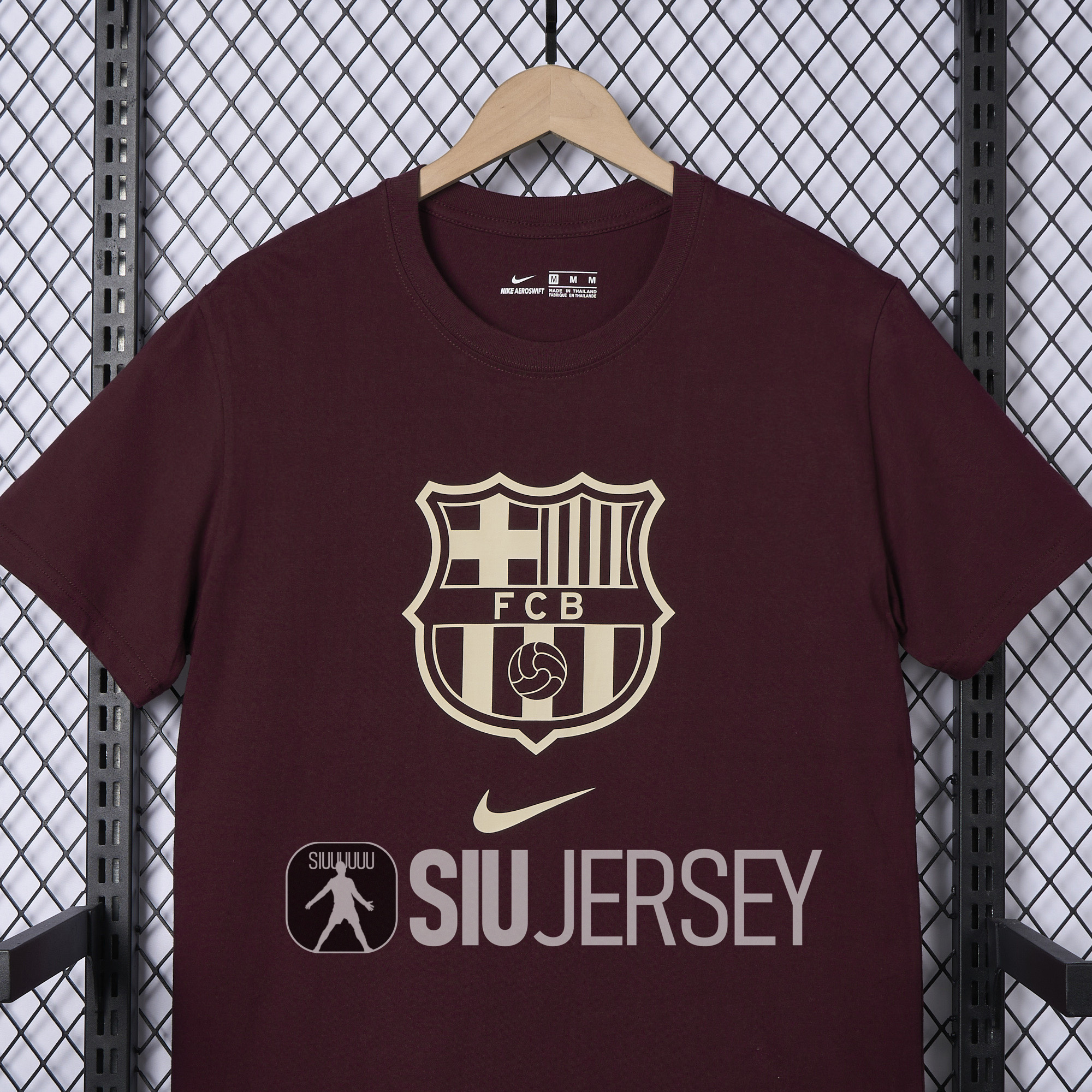 SIUjerseys-Barcelona 24-25 Red Big LOGO T-Shirt