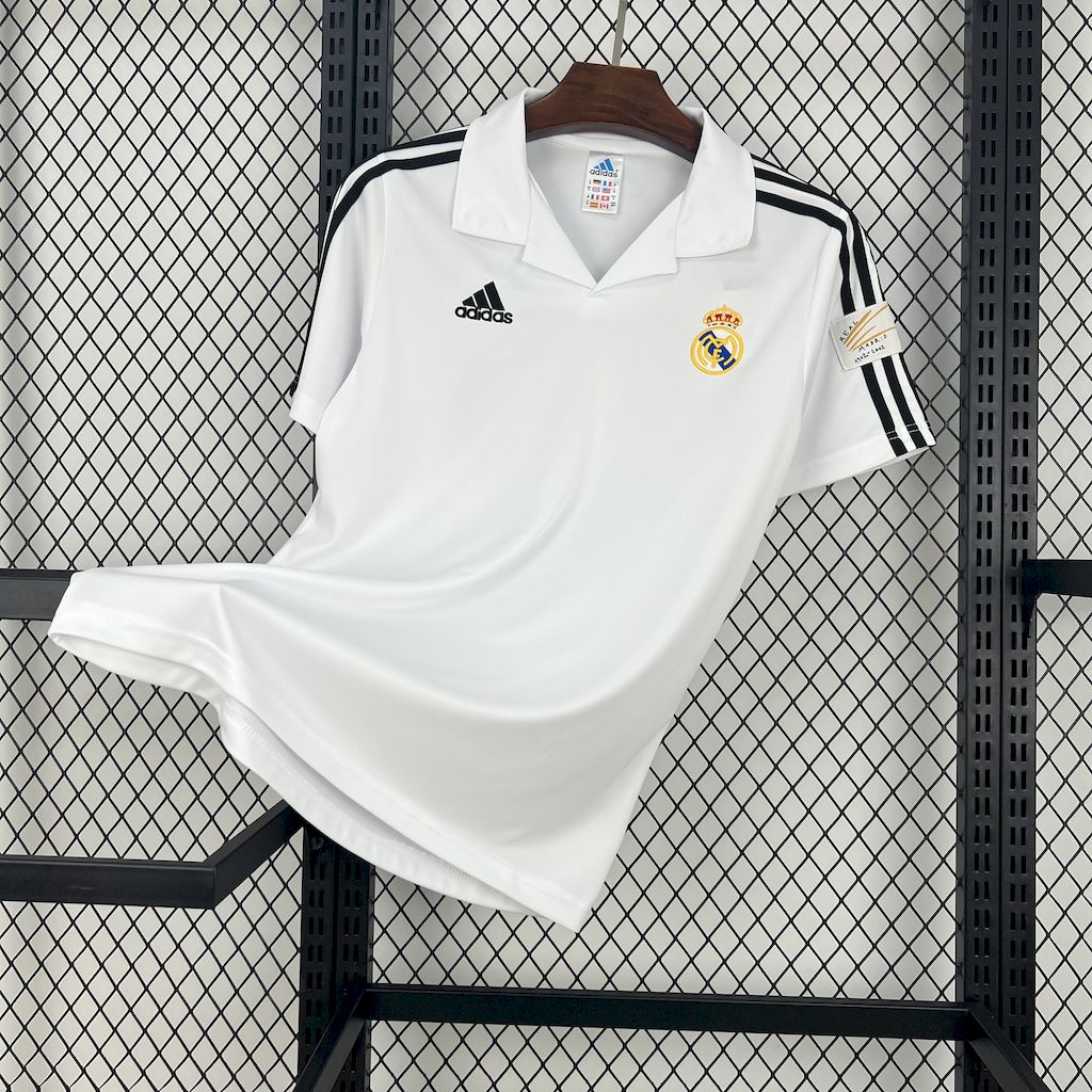 SIUjerseys-Retro Real Madrid 2001-02 European Home Jersey