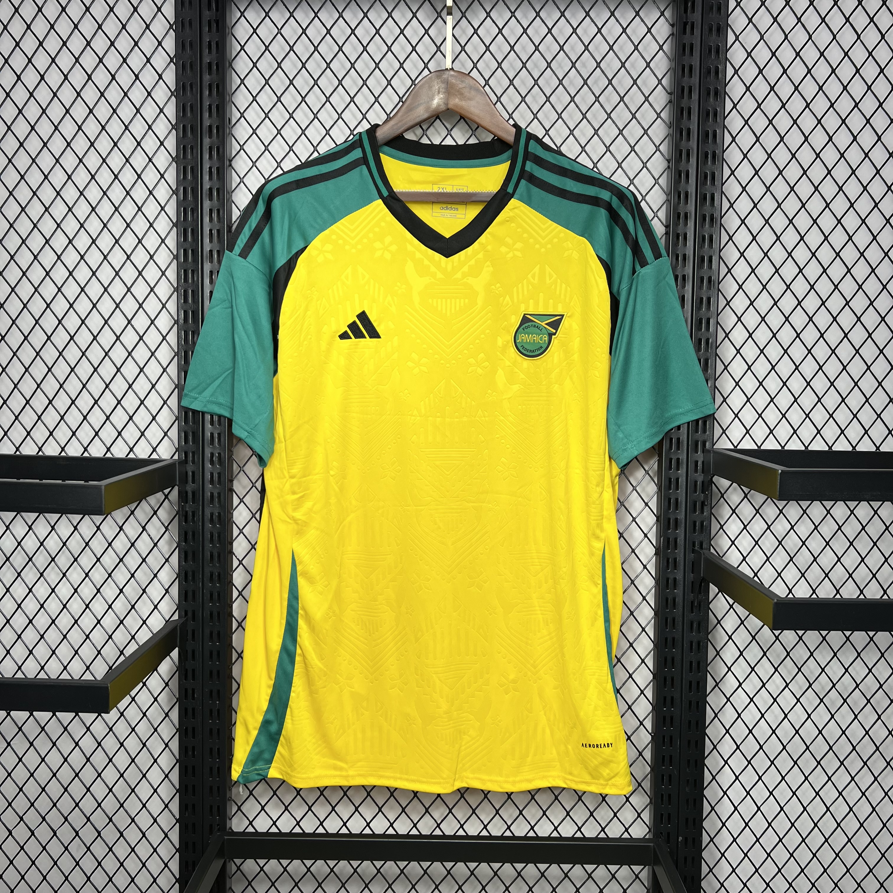 ManixJersey.com | Jamaica 24-25 Home Stadium Jersey - Fans Version -Customize Name, Number and Patch | Worldwide Shipping