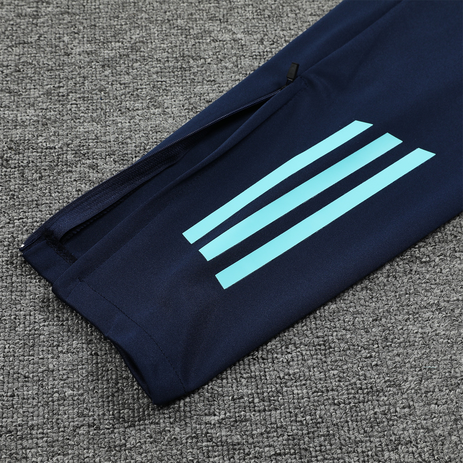 SIUjerseys-Real Madrid 24-25 Training Hoodie Set - Cyan Hoodie and Deep Blue Pants