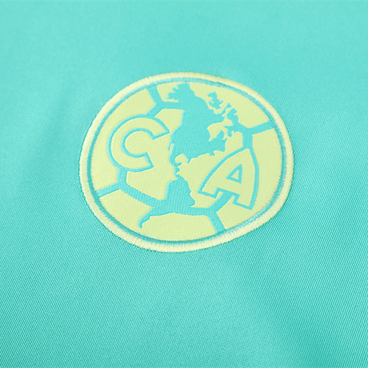 SIUjerseys-Club América 2025 Training Hoodie Set - Green Hoodie and Deep Blue Pants