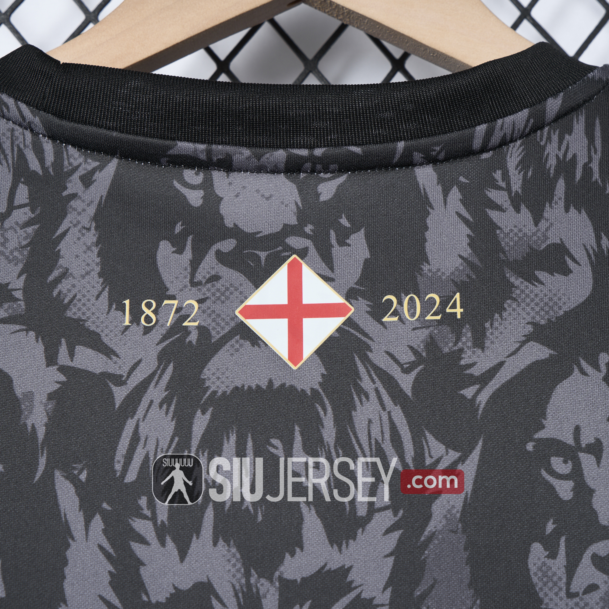 SIUjerseys-England 2024 Black The Lions Special Edition Jersey - Fans Version