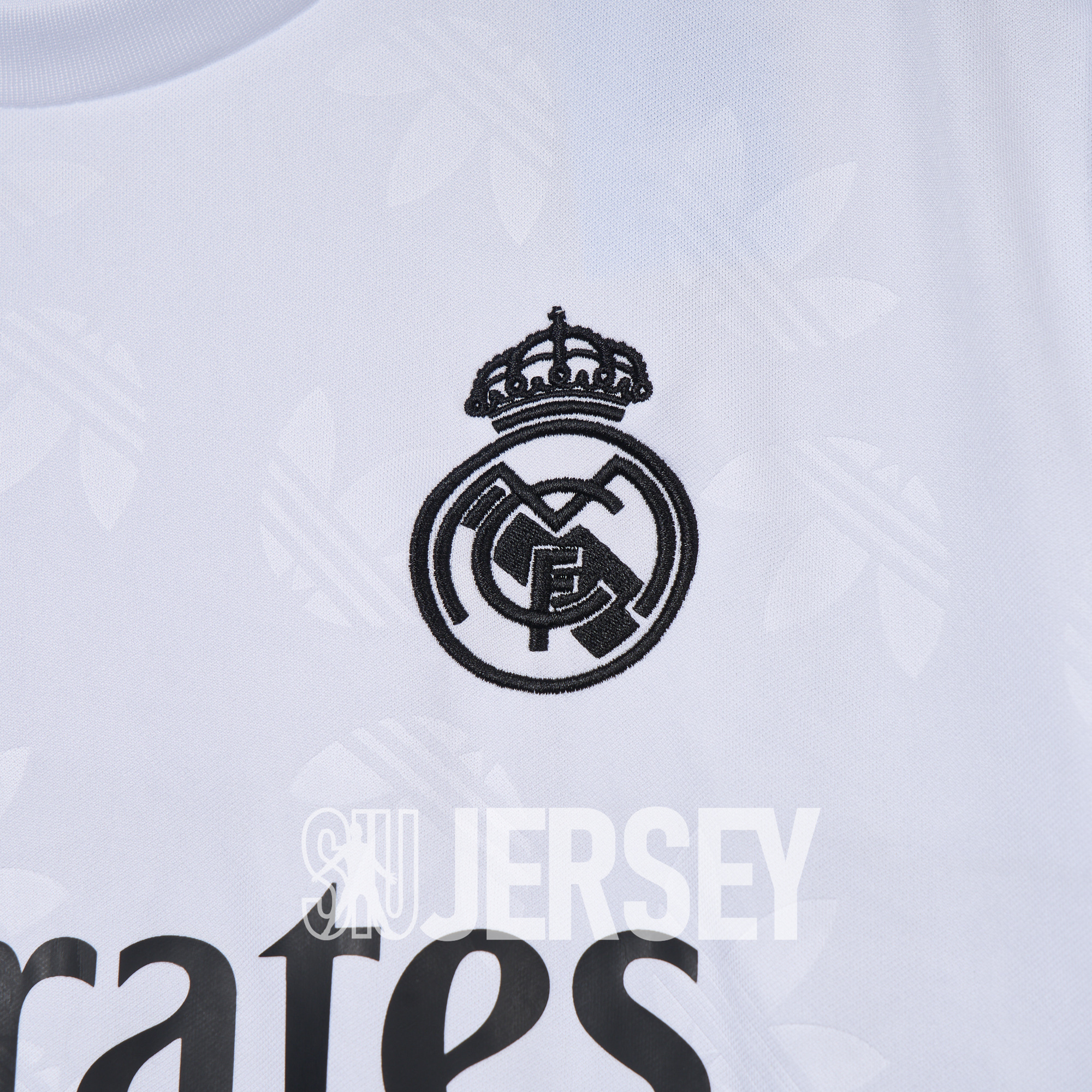 SIUjerseys-Real Madrid 24-25 Trefoil White Jersey - Fans Version